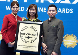 cathay pacific wins world’s best inflight entertainment award
